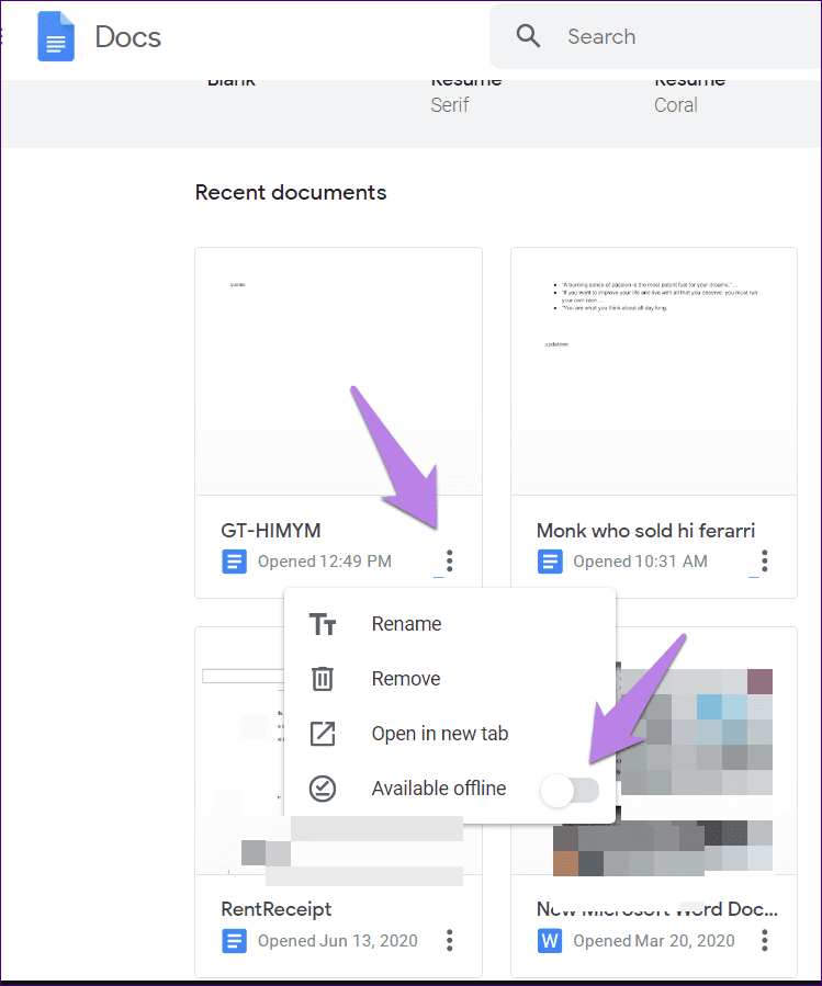 ¿Qué significa hacer que esté disponible sin conexión en la diapositiva 11 de las hojas de cálculo de Google Drive?
