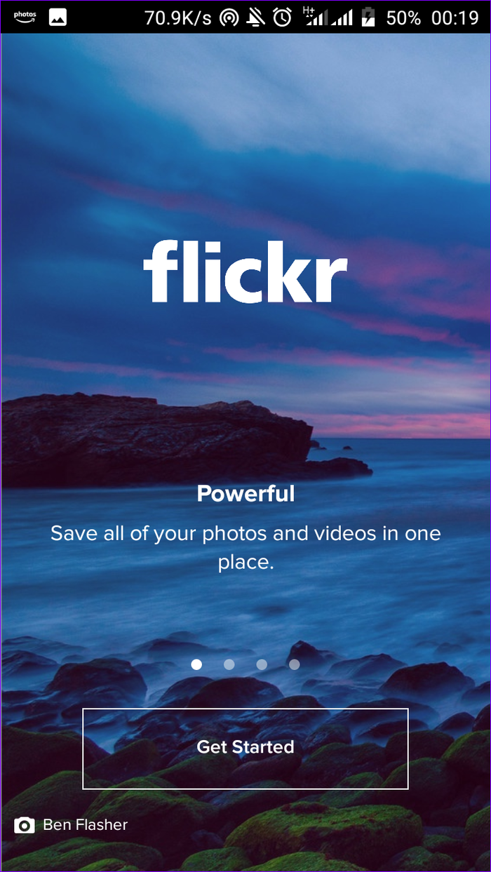 Protector de fotos de Flickr