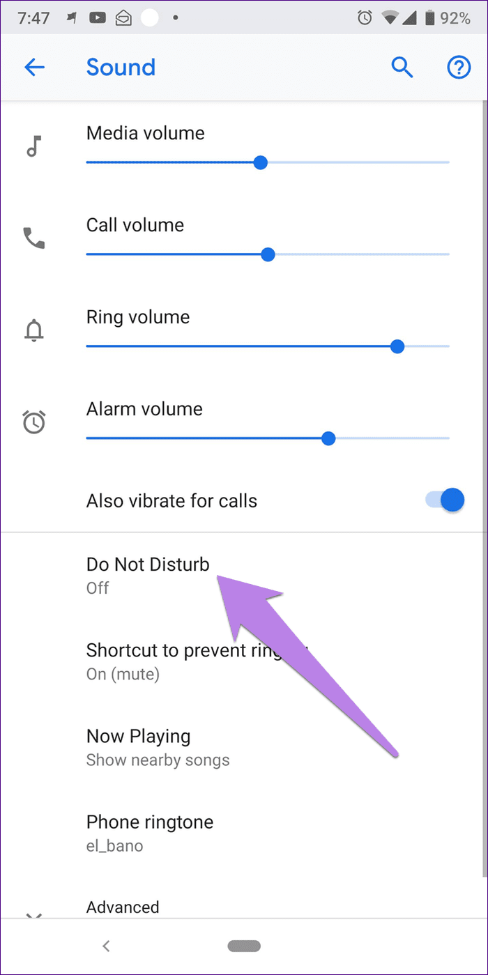 Las llamadas entrantes desde un teléfono Android no funcionan 19