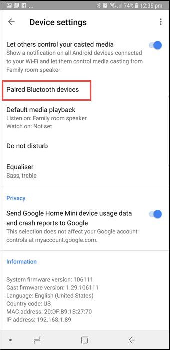 Cómo habilitar Bluetooth en Google Home Mini 7