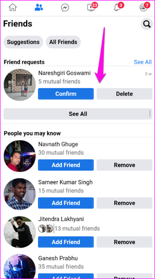 una guía completa para Facebook 9 Configuración de solicitud de amistad