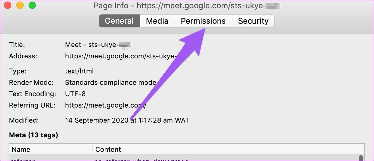 Arreglar el uso compartido de pantalla de Google Meet que no funciona en Firefox 01