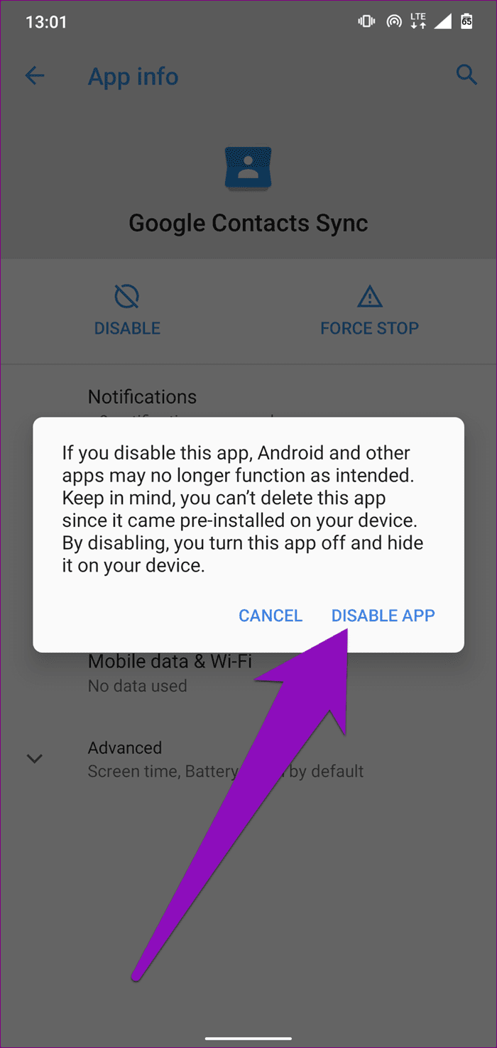 Arreglar Android que no hace una copia de seguridad de los contactos 23