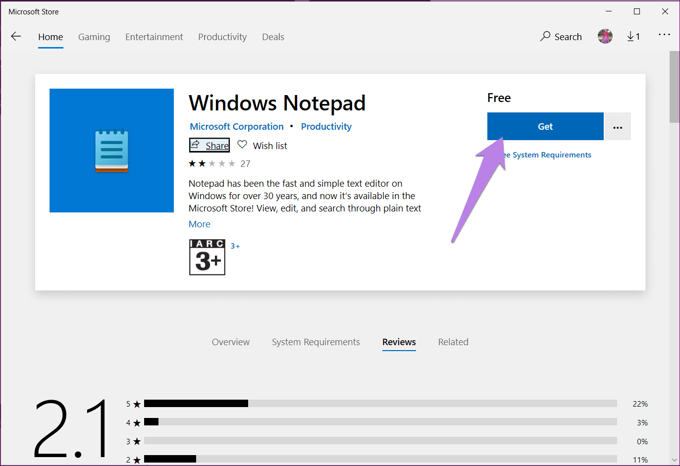 Falta el bloc de notas de la computadora con Windows 11