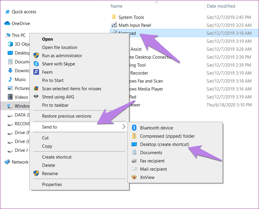 Falta el bloc de notas de la computadora con Windows 13