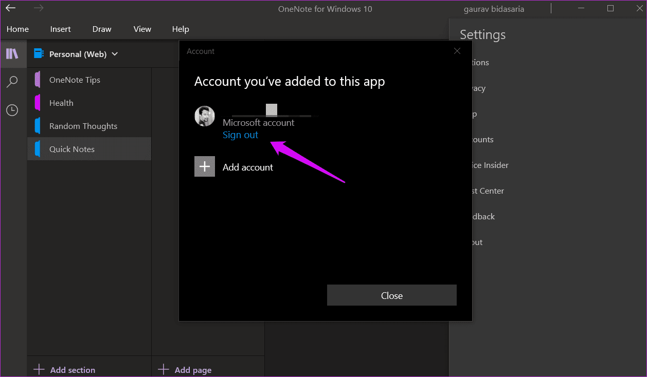 Fix Note no me deja escribir error en Windows 10 4