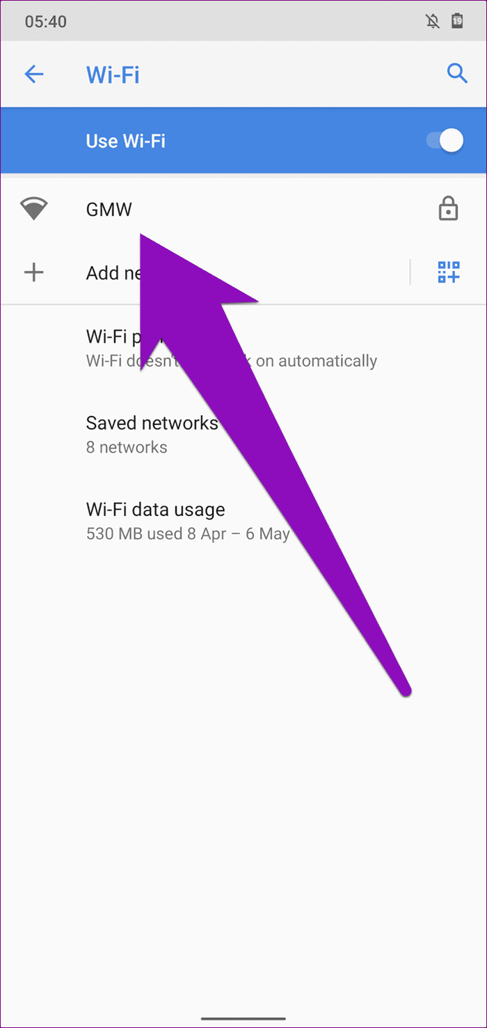 Arreglar Wi-Fi de Android atascado al obtener la dirección IP 02