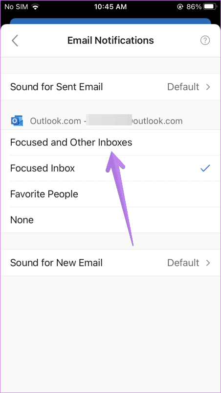 Las notificaciones de la aplicación Microsoft Outlook no funcionan 5