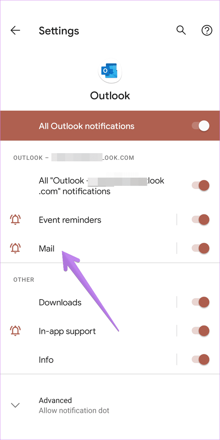 Las notificaciones de la aplicación Microsoft Outlook no funcionan 10