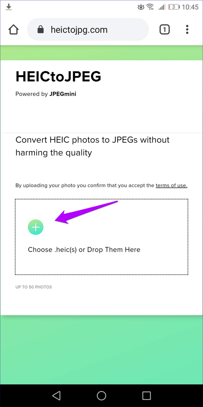 Convertir Heic a Jpg Android 15