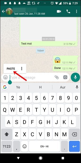 Reenviar varios mensajes en Whatsapp con el nombre del remitente 2