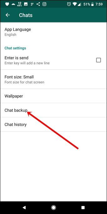 Transferir conversación de WhatsApp a otro teléfono 4