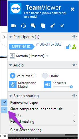 Habilitar Audio Teamviewer Windows 10 3