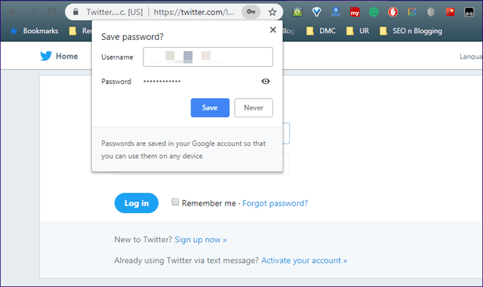 Resolver Chrome Password Manager no funciona 11