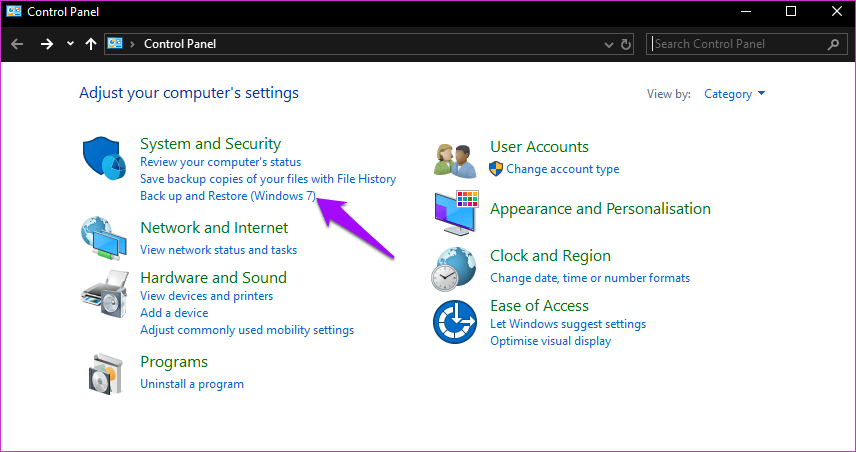 Diferencia entre la unidad de recuperación y la imagen del sistema en Windows 10 3