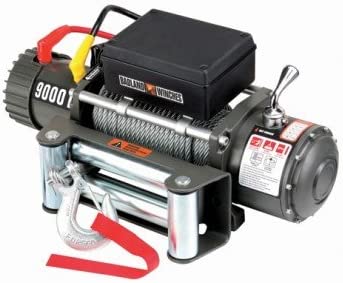 9000 lb. Electric Winch with Automatic Brake, Three-stage Planetary Gear System and Remote Switch (12 feet lead)