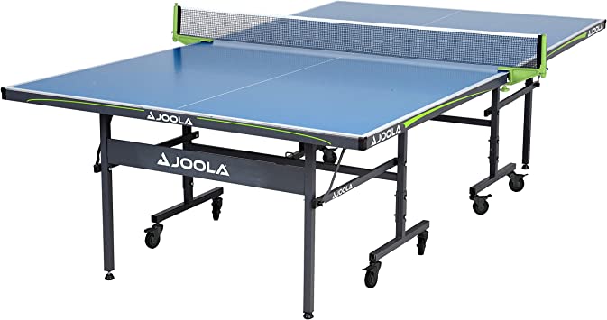 JOOLA Table Tennis Table with Waterproof Net Set | All Weather Aluminum Composite Ping Pong Table for Tournament Quality Play | Indoor & Outdoor Compatible | 10 Minute Easy Assembly