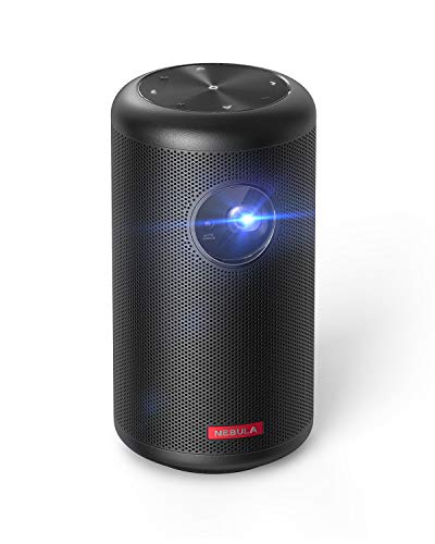 Anker NEBULA Capsule II Smart Portable Projector, 200 ANSI Lumen 720p HD Mini Projector with Wi-Fi and Bluetooth, Android TV 9.0, 8W Speaker, 100” Image, 5000+ Apps, Movie Projector, Home Theater