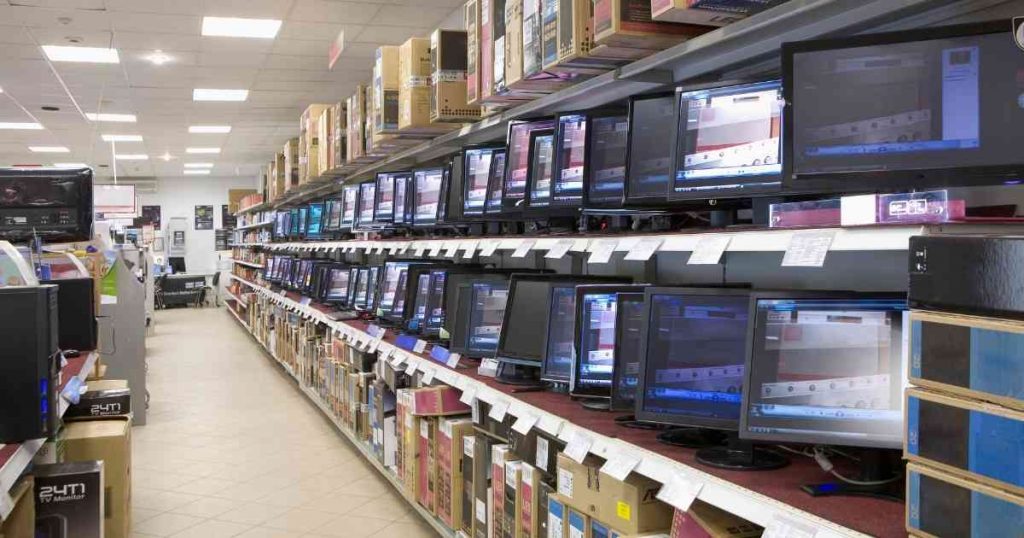 different types of tv in store