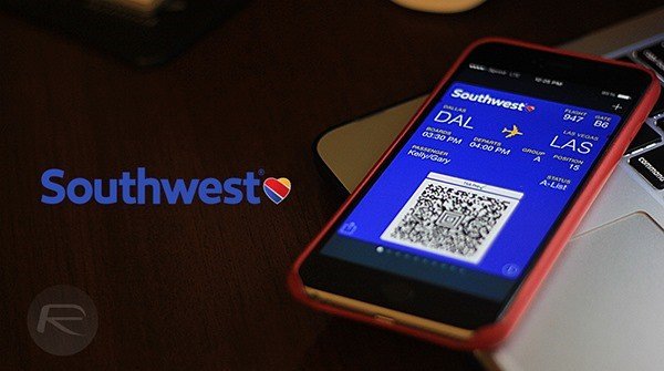 Aplicación Southwest para el monedero del iPhone