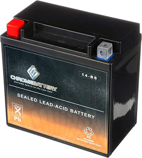 YTX14-BS ATV Battery- Rechargeable, Factory sealed, Replacement for Honda TRX 500 420 450 350 300 Rubicon Foreman Rancher
