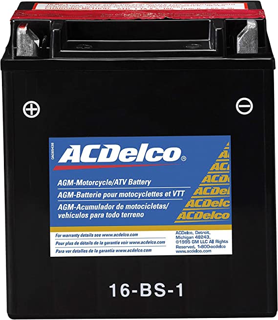 ACDelco Gold ATX16BS1 12 Month Warranty Powersports AGM JIS 16-BS-1 Battery