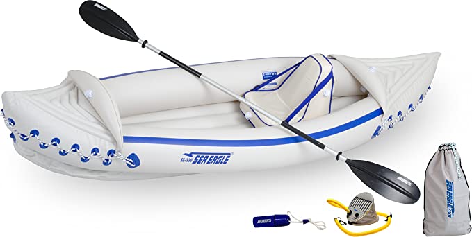 Sea Eagle SE330 Inflatable Sports Kayak Pro Solo Package