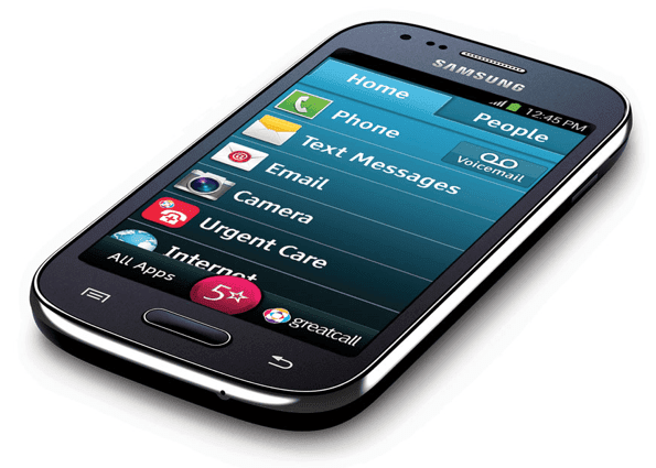 Teléfono Greatcall Touch3 Jitterbug Samsung 5 estrellas