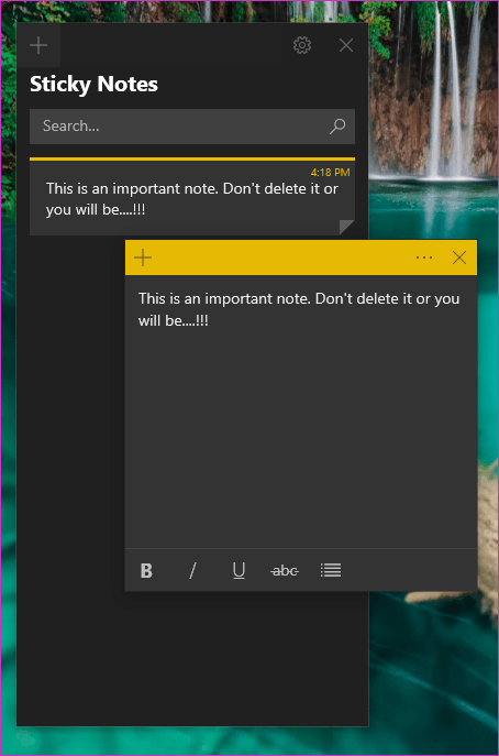 Recuperar notas adhesivas eliminadas en Windows 10 1