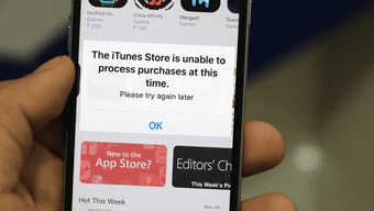 iTunes Store no puede procesar compras