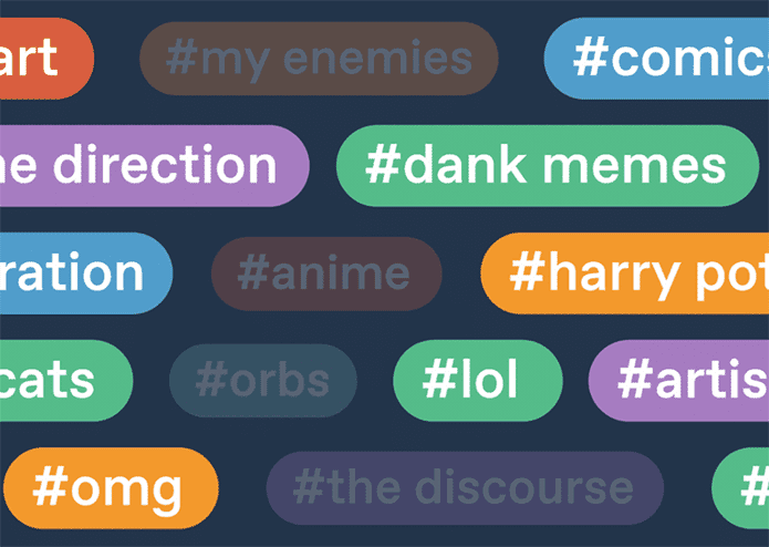 Etiquetas de bloque de filtro de Tumblr destacadas