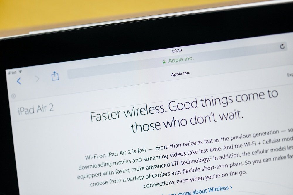 Shutterstock Apple iPad Wi-Fi Inalámbrico