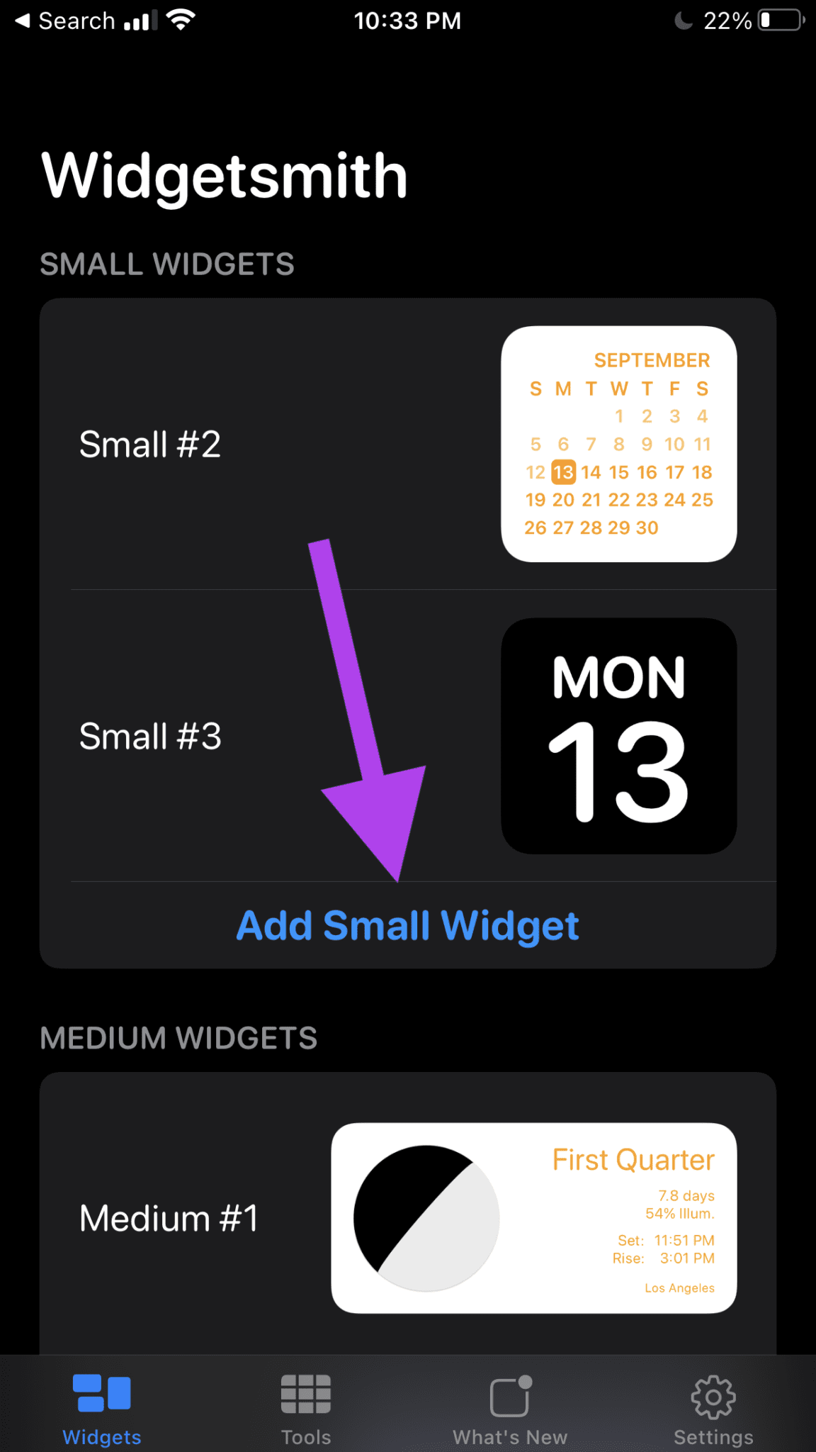 añadir widget