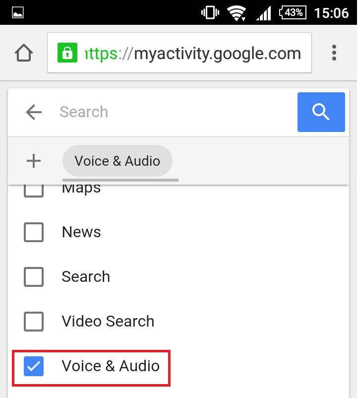 grabaciones de voz de google