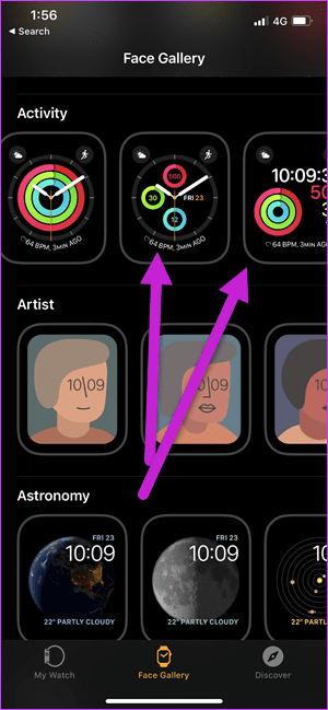 Cómo ver los pasos en un Apple Watch Face 3