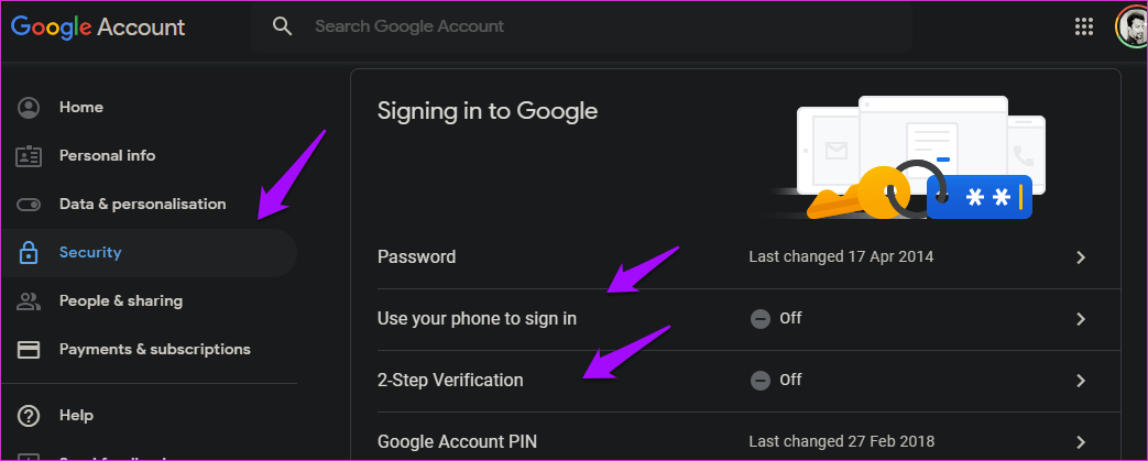 Utilice el código de seguridad de Google para iniciar sesión en Google 2