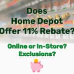 Home Depot Offer 11 Rebate - Frugal Reality