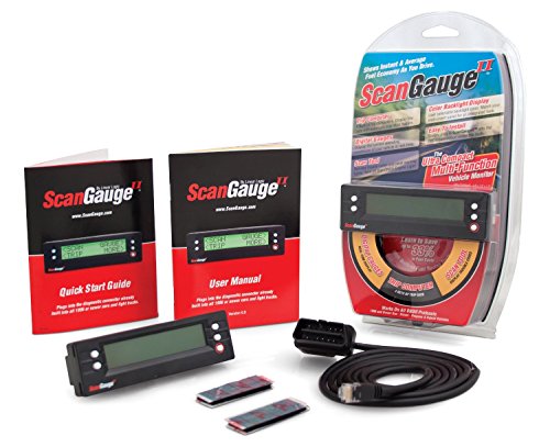 ScanGauge - SG2 II Ultra Compact 3-in-1 Automotive Computer with Customizable Real-Time Fuel Economy Digital Gauges , Black , 5 Inch