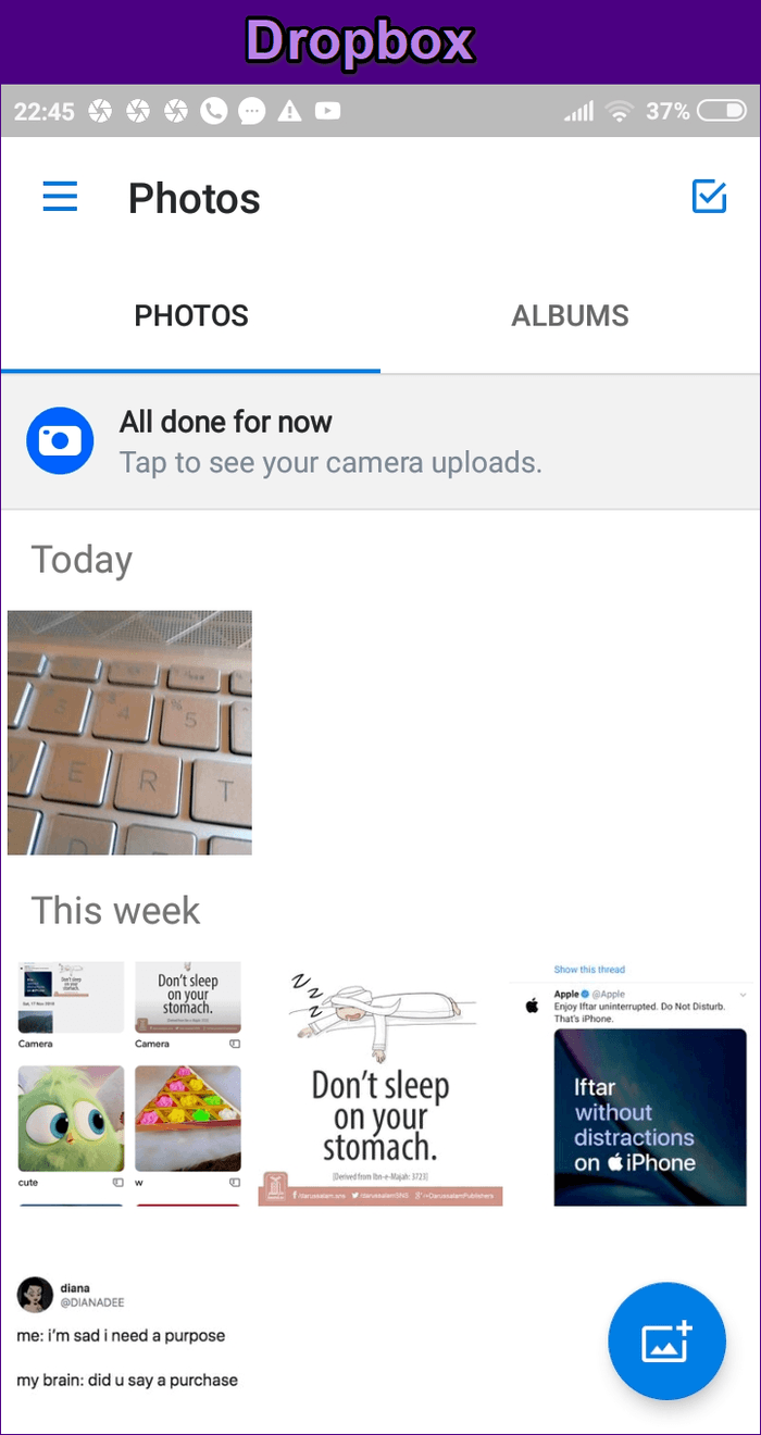 Dropbox frente a Google Fotos 5