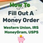 How To Fill Out Money Order - Frugal Reality