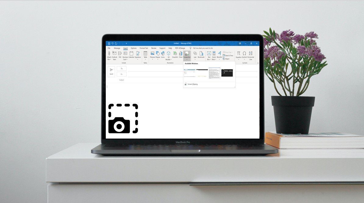 Cómo insertar capturas de pantalla en la imagen de recursos de Microsoft Outlook