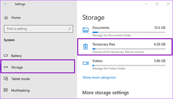 Arreglar los archivos temporales de Windows 10 sin eliminar la imagen
