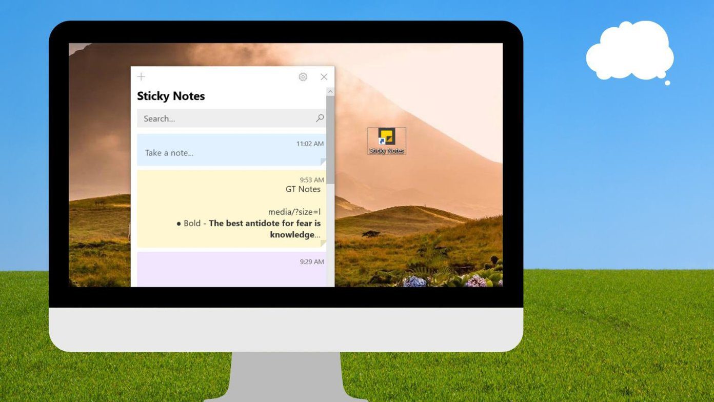 Cómo poner un acceso directo de Sticky Notes en Windows Desktop fiis
