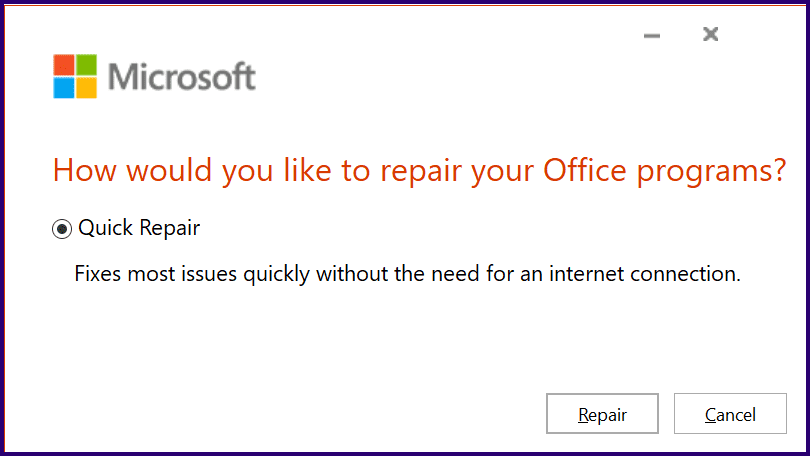 Arreglar el bloqueo de Microsoft Word en Windows 10 Paso 15