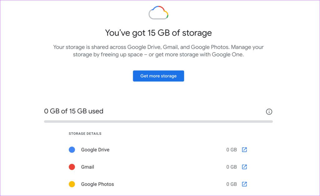 Borrar almacenamiento en Google Drive