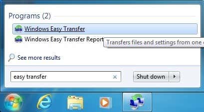Fácil transferencia de Windows