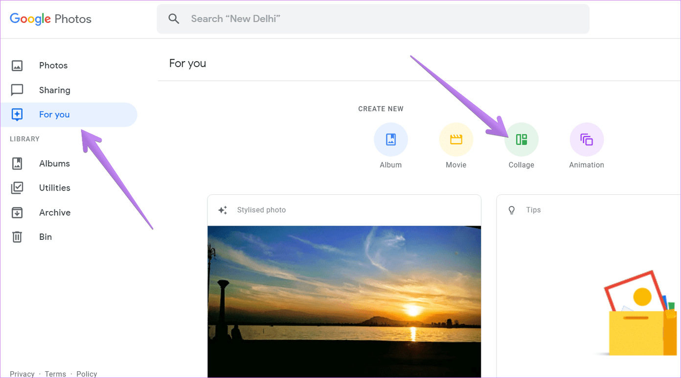 Crear un collage en google fotos para celular y computadora 1