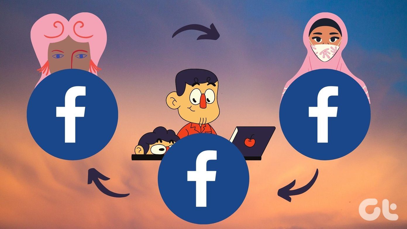 Cambiar entre múltiples cuentas Facebook y mensajero
