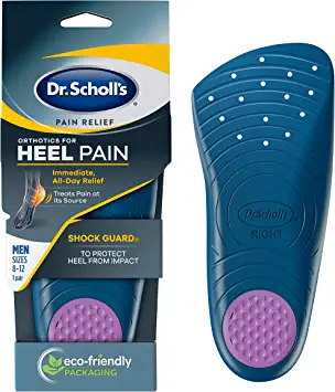 Dr. Scholl’s Pain Relief Orthotics for Heel for Men, 1 Pair, Size 8-12